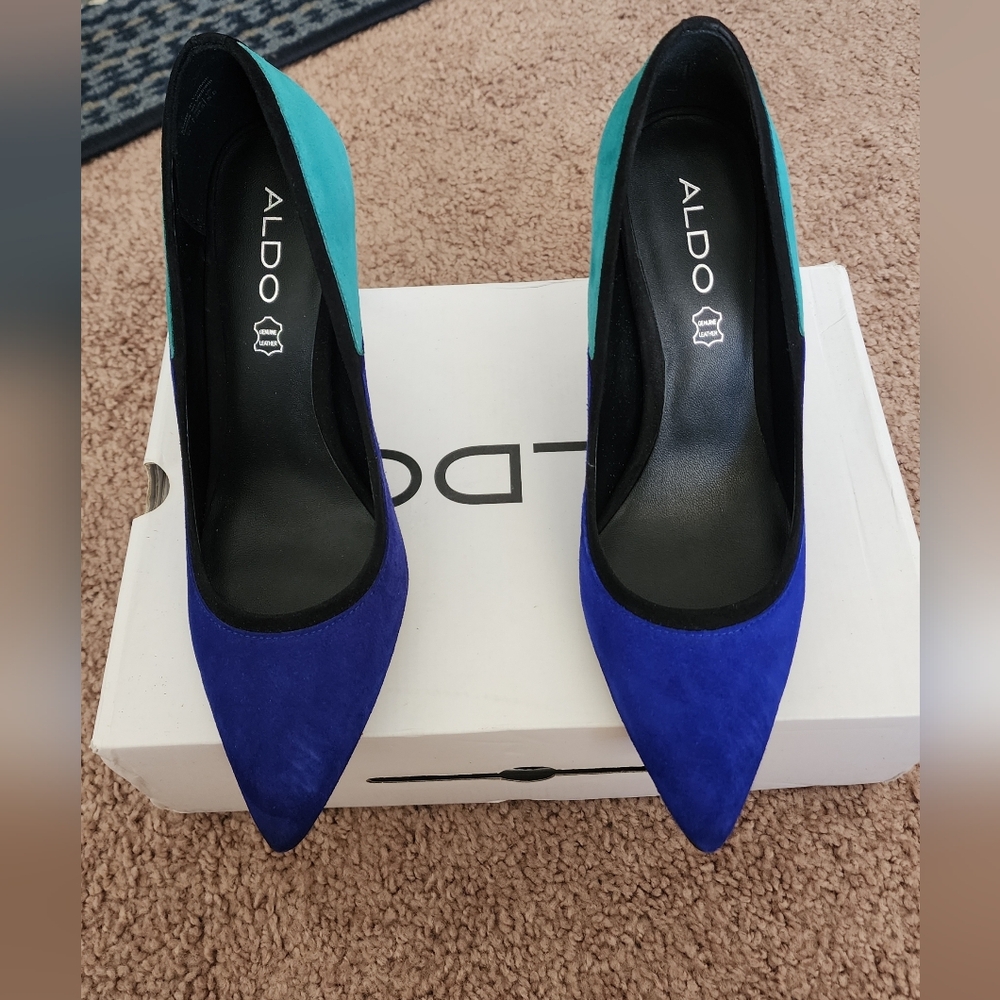 Aldo Women's Blue and Green Heels